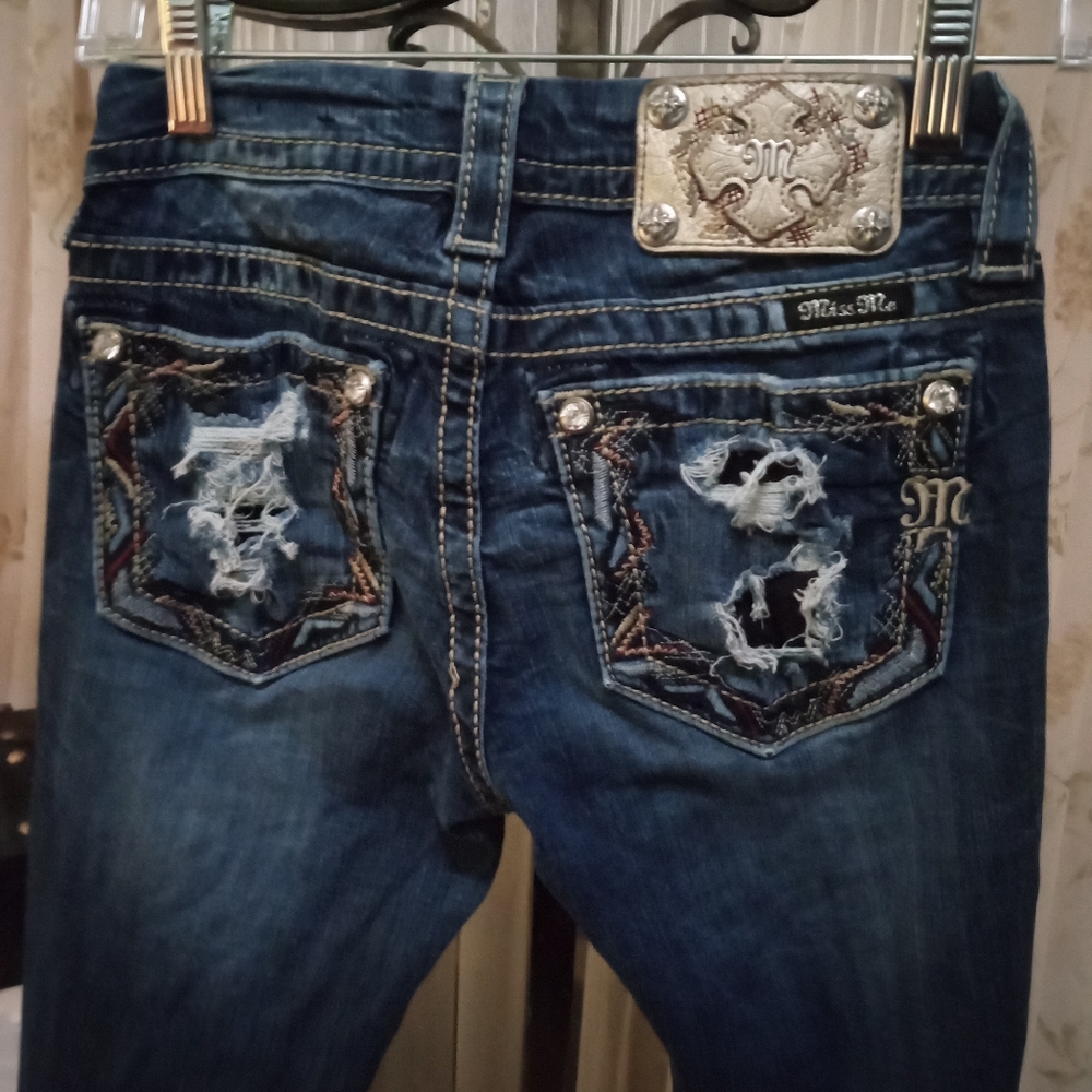 Miss me skinny blue jeans size 24